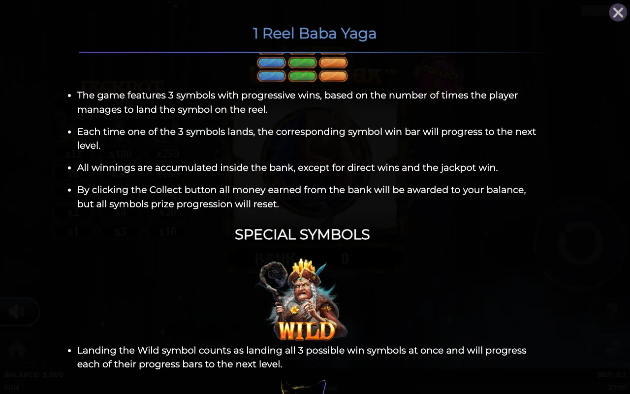 Game rules, page 2 — 1 Reel Baba Yaga