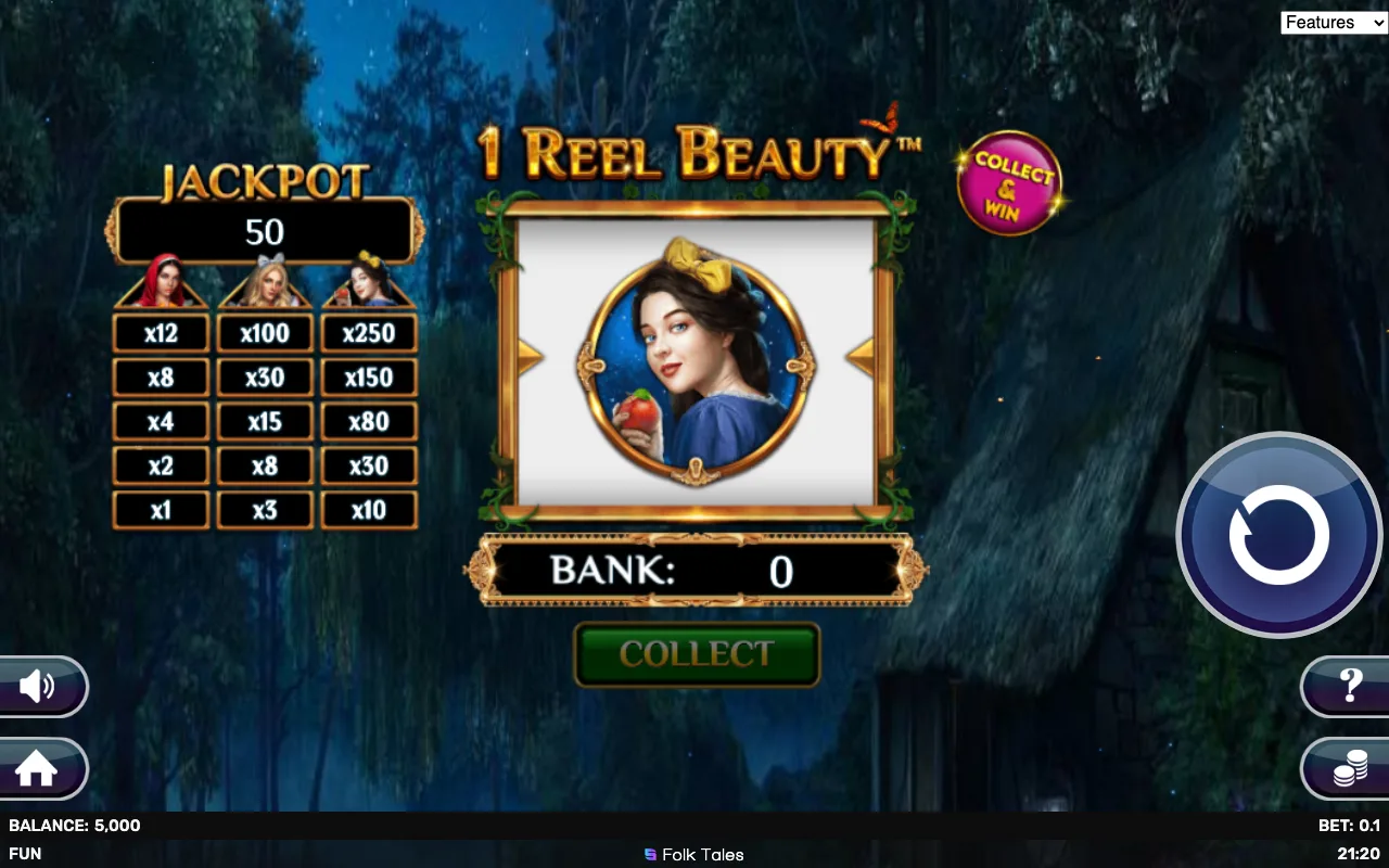 The base game — 1 Reel Beauty