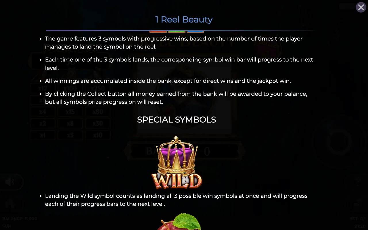 Game rules, page 2 — 1 Reel Beauty