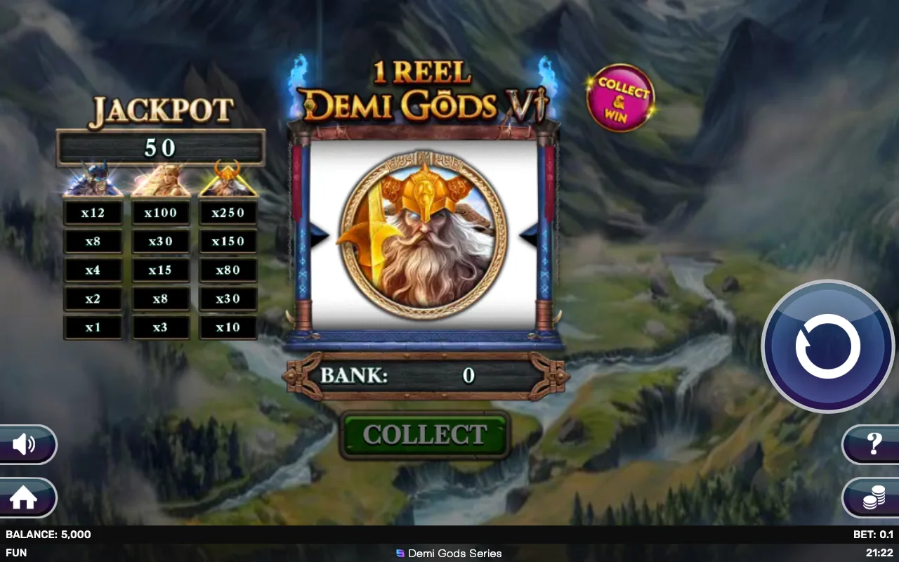 The base game — 1 Reel Demi Gods vi