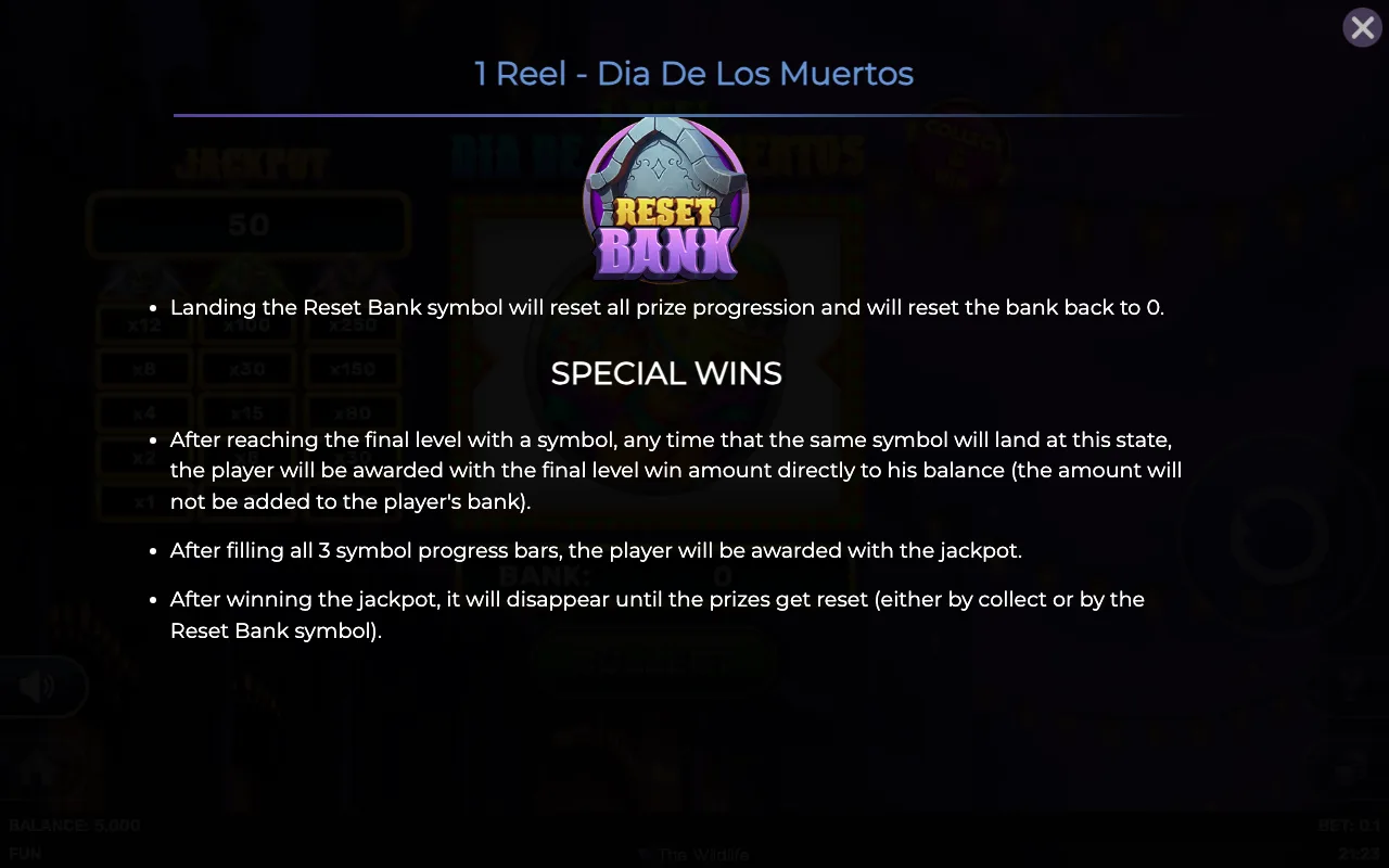 Special wins — 1 Reel Dia de Los Muertos
