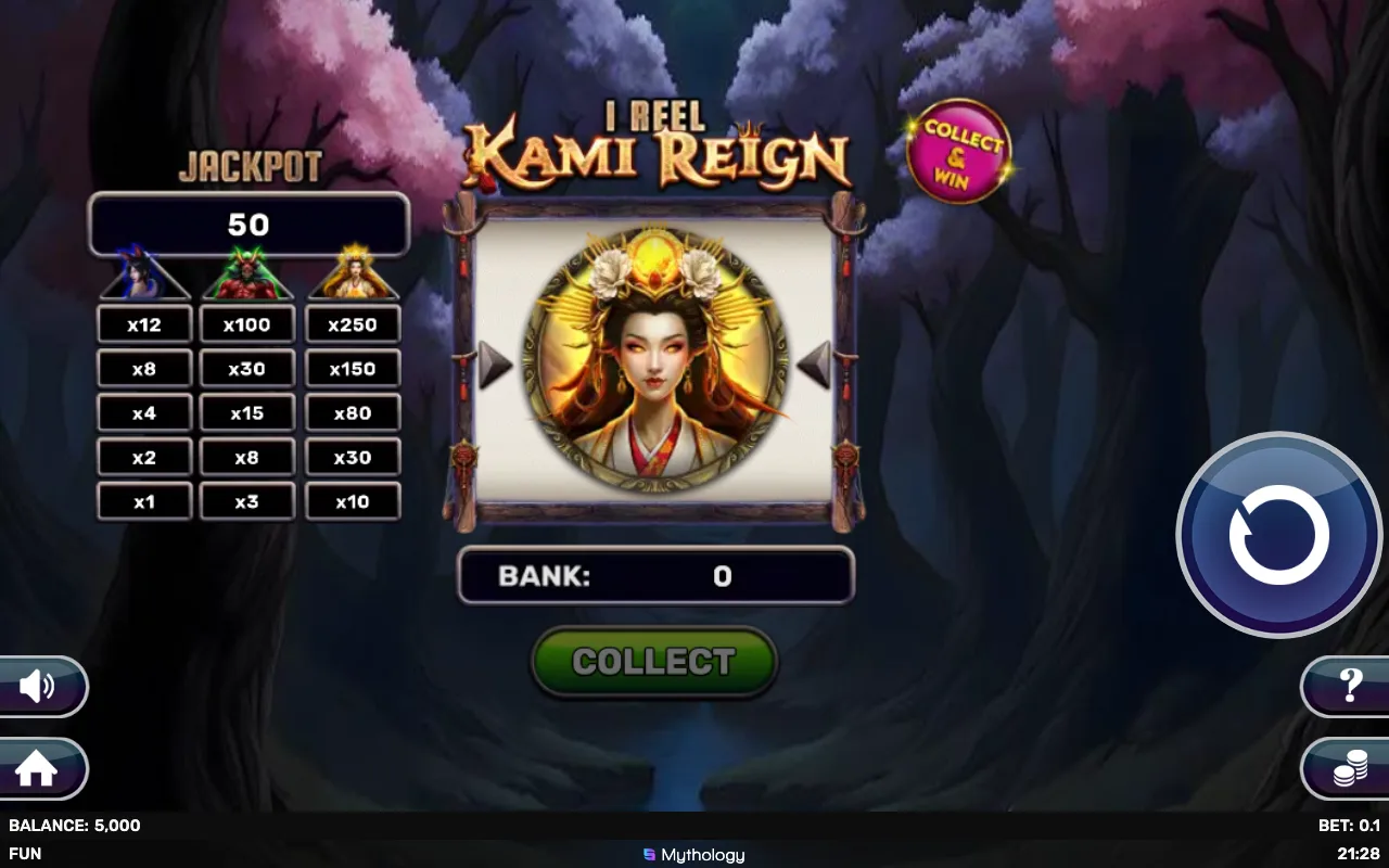 The base game — 1 Reel Kami Reign
