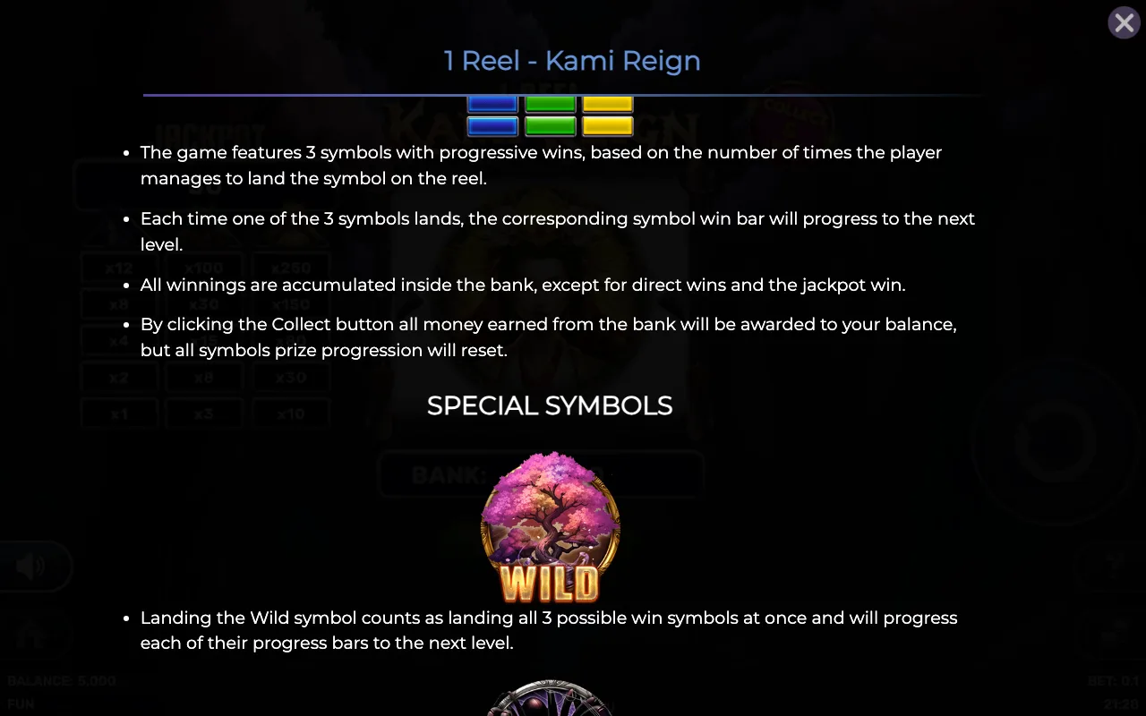 Game rules, page 2 — 1 Reel Kami Reign