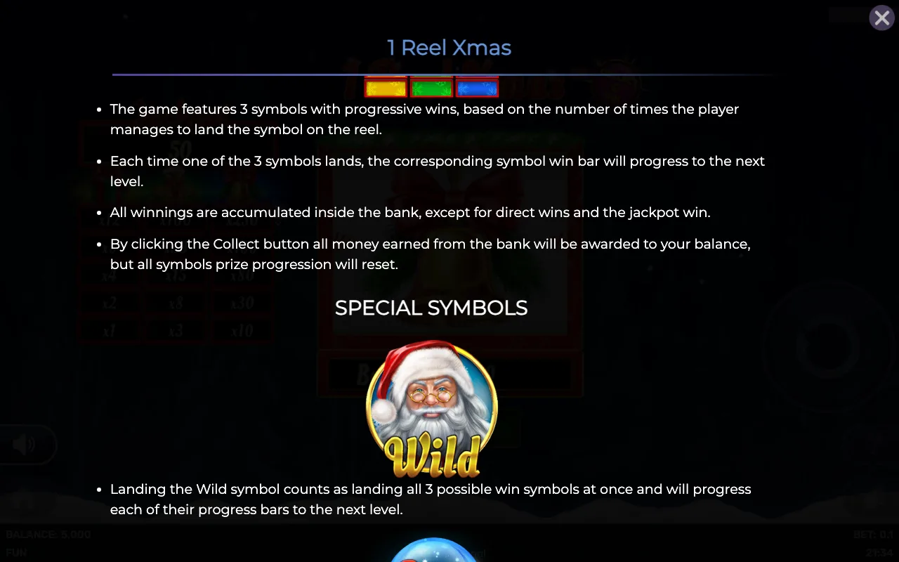 Game rules, page 2 — 1 Reel Xmas