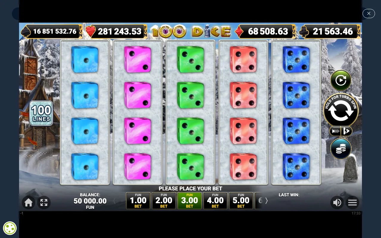 The base game — 100 Dice