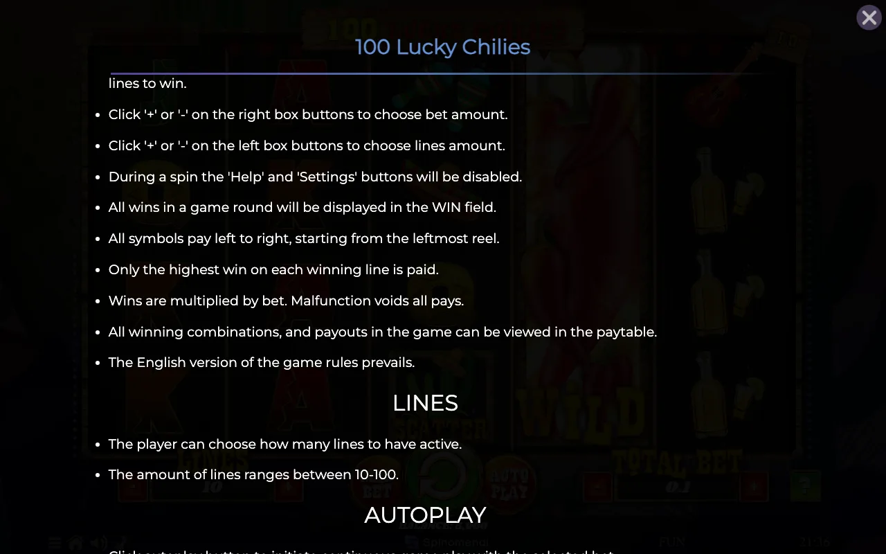 Game rules, page 4 — 100 Lucky Chilies