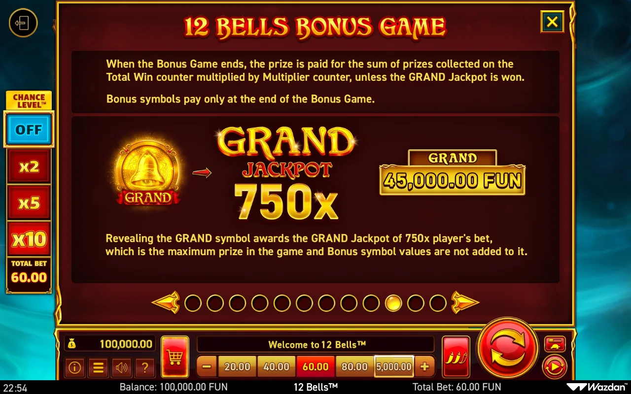 Game rules, page 10 — 12 Bells