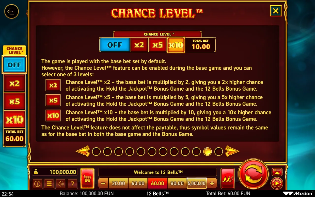 Game rules, page 11 — 12 Bells
