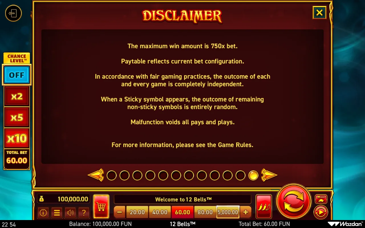 Game rules, page 12 — 12 Bells