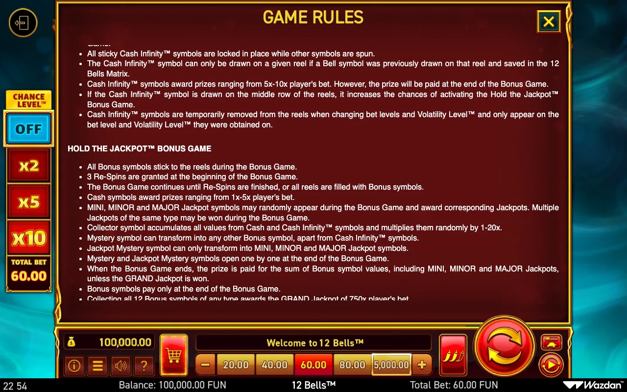 Game rules, page 14 — 12 Bells