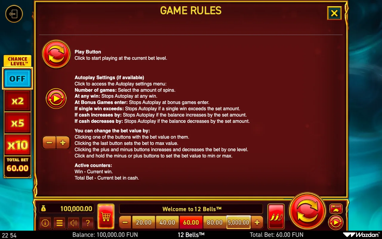 Game rules, page 16 — 12 Bells