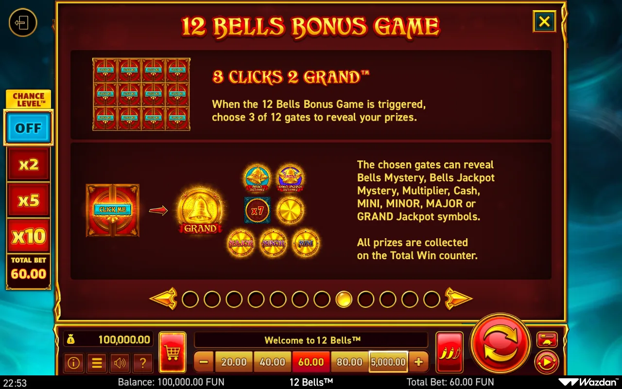 Game rules, page 8 — 12 Bells