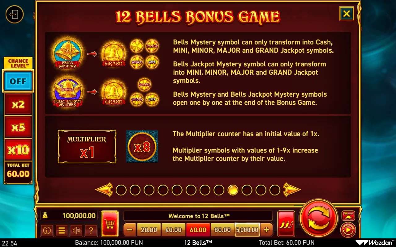 Game rules, page 9 — 12 Bells