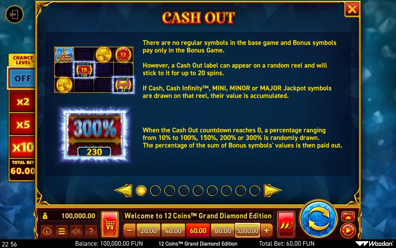 Game rules, page 1 — 12 Coins Grand Diamond Edition