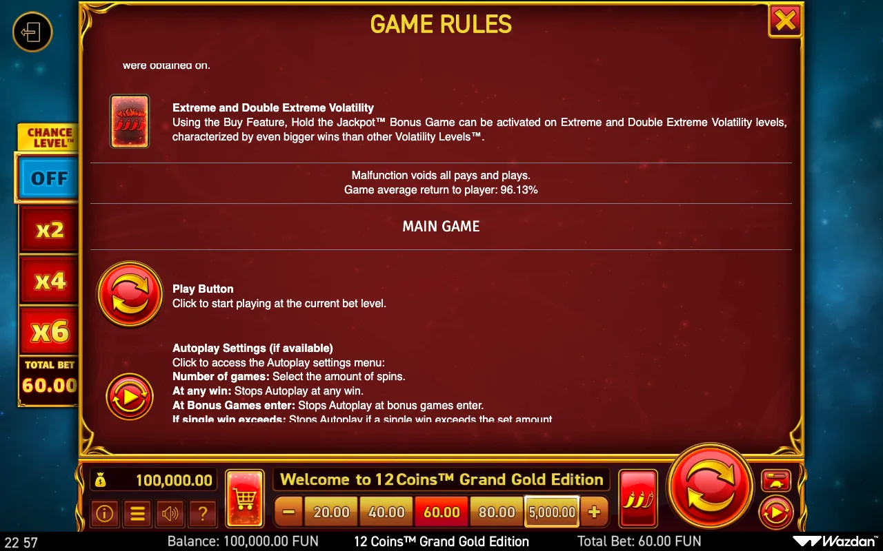 Game rules, page 11 — 12 Coins Grand Gold Edition