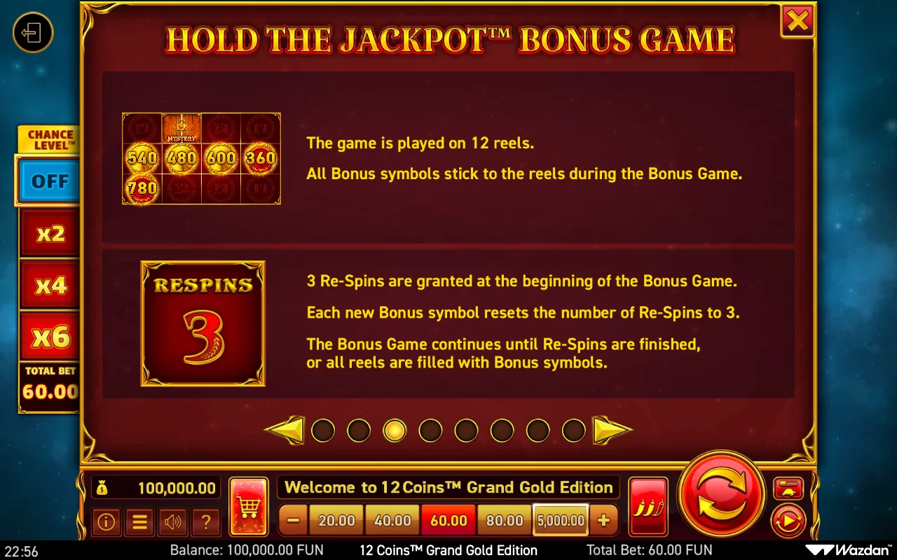 Game rules, page 3 — 12 Coins Grand Gold Edition