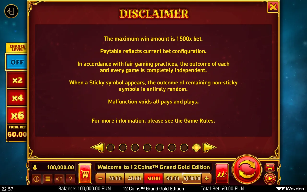 Game rules, page 8 — 12 Coins Grand Gold Edition