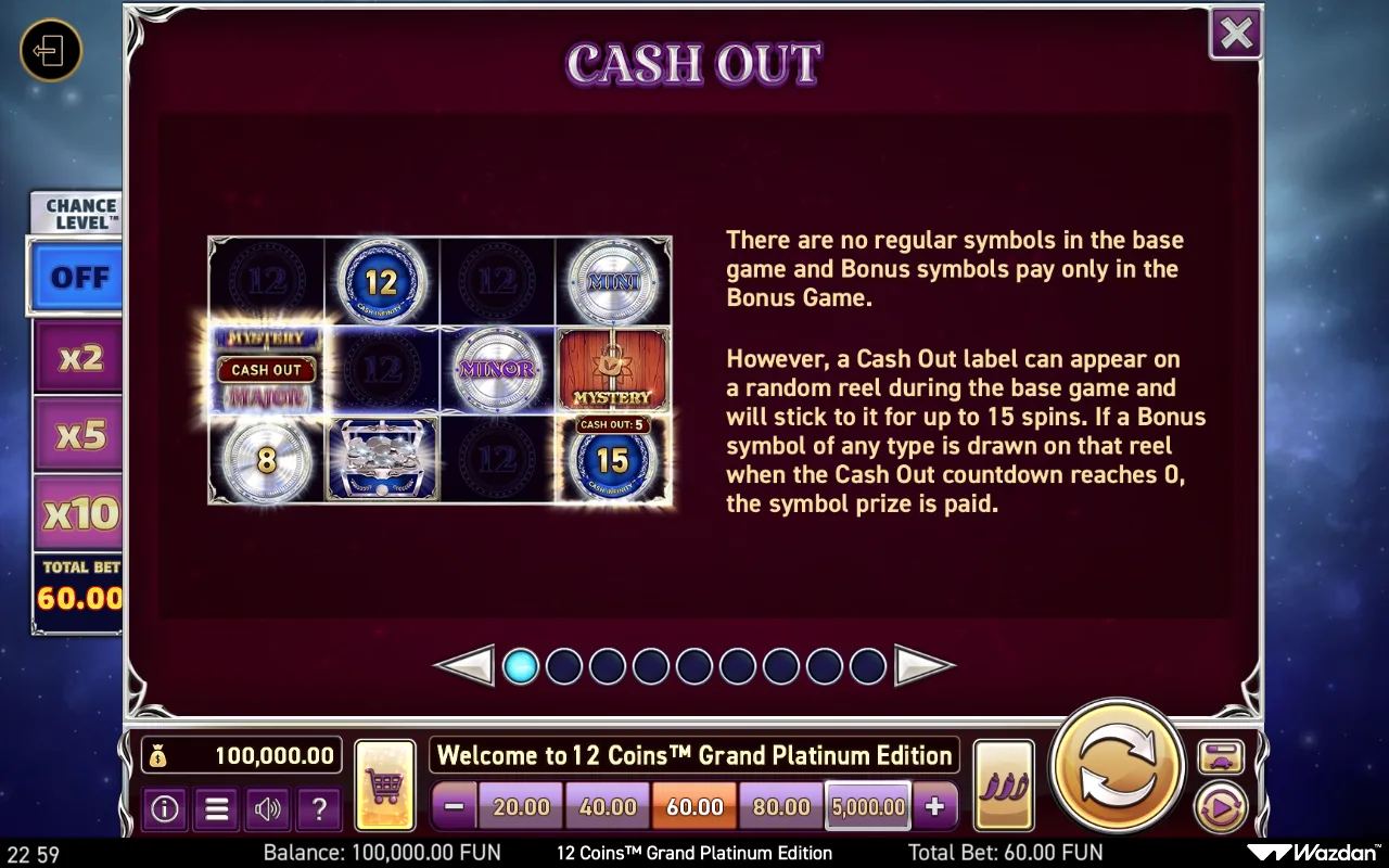 Game rules, page 1 — 12 Coins Grand Platinum Edition