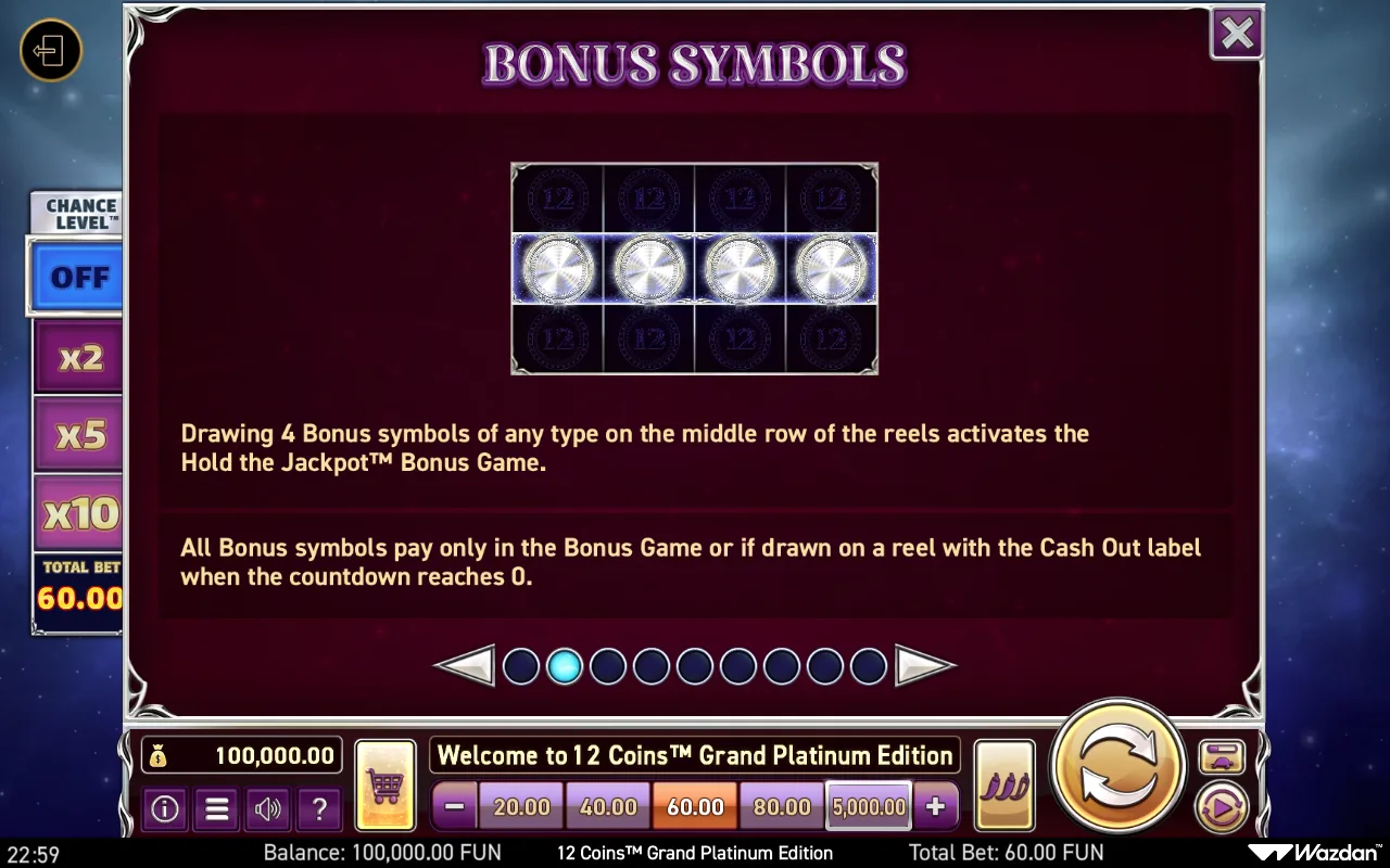 Game rules, page 2 — 12 Coins Grand Platinum Edition