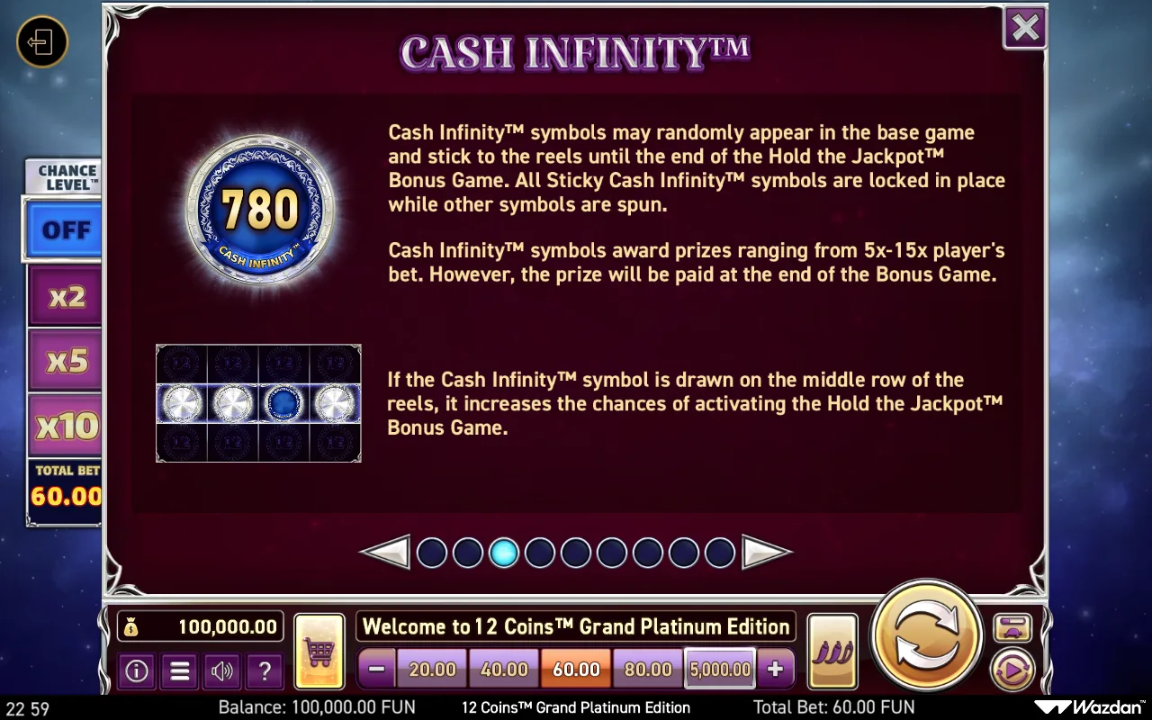 Game rules, page 3 — 12 Coins Grand Platinum Edition