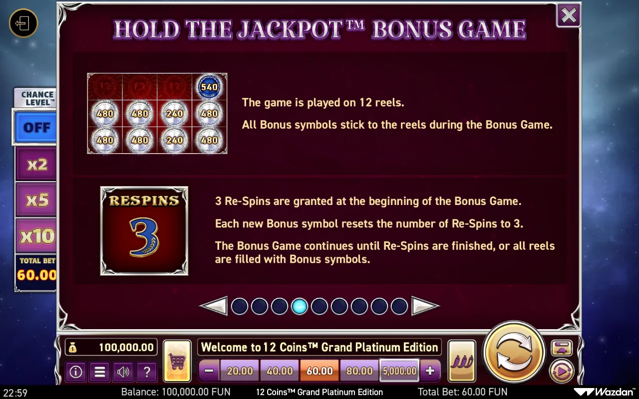 Game rules, page 4 — 12 Coins Grand Platinum Edition