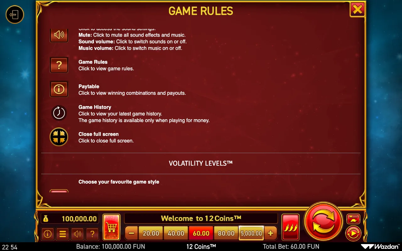 Game rules, page 12 — 12 Coins