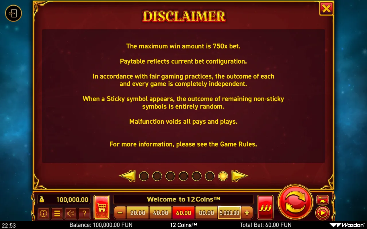 Game rules, page 7 — 12 Coins