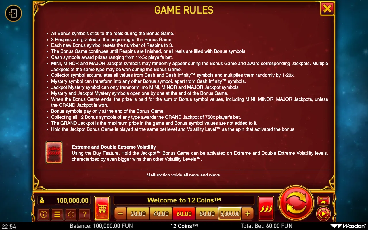 Game rules, page 9 — 12 Coins