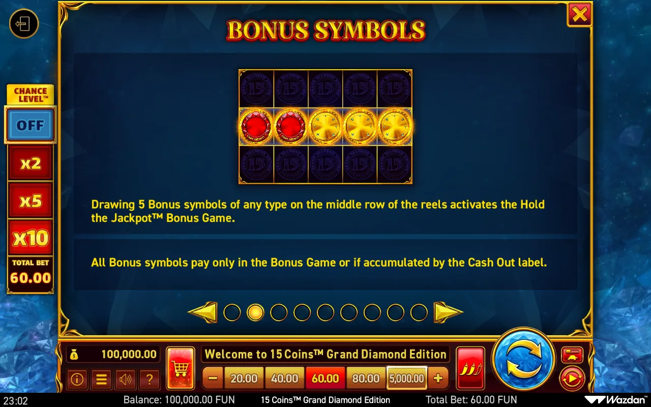 Game rules, page 2 — 15 Coins Grand Diamond Edition