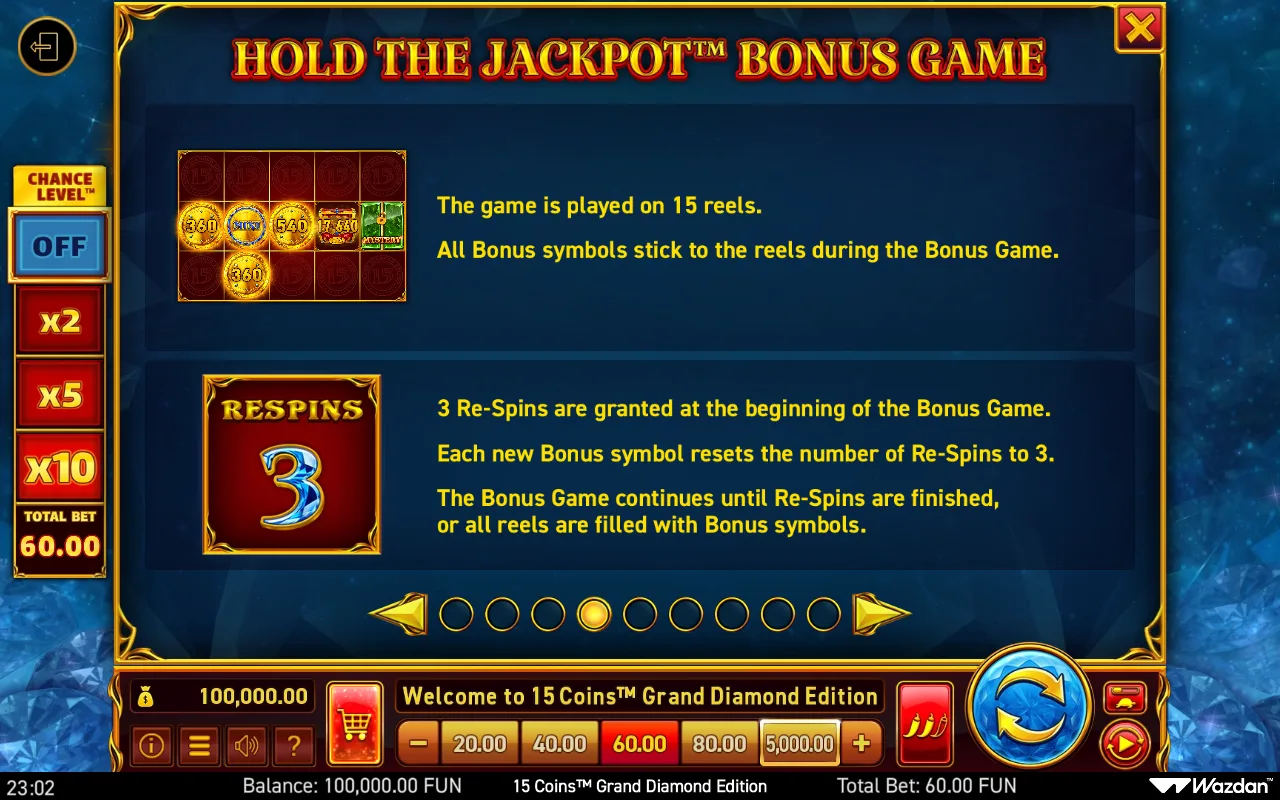 Game rules, page 4 — 15 Coins Grand Diamond Edition