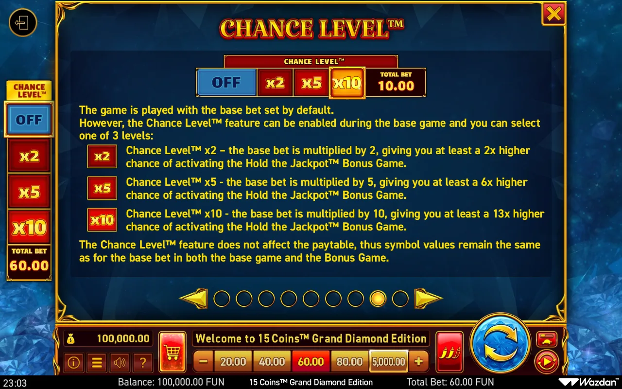 Game rules, page 8 — 15 Coins Grand Diamond Edition