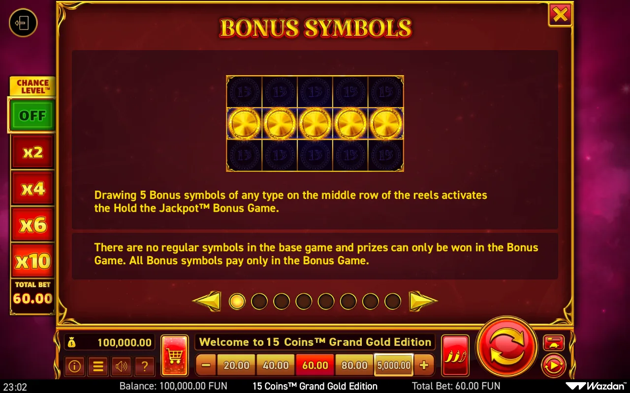 Game rules, page 1 — 15 Coins Grand Gold Edition