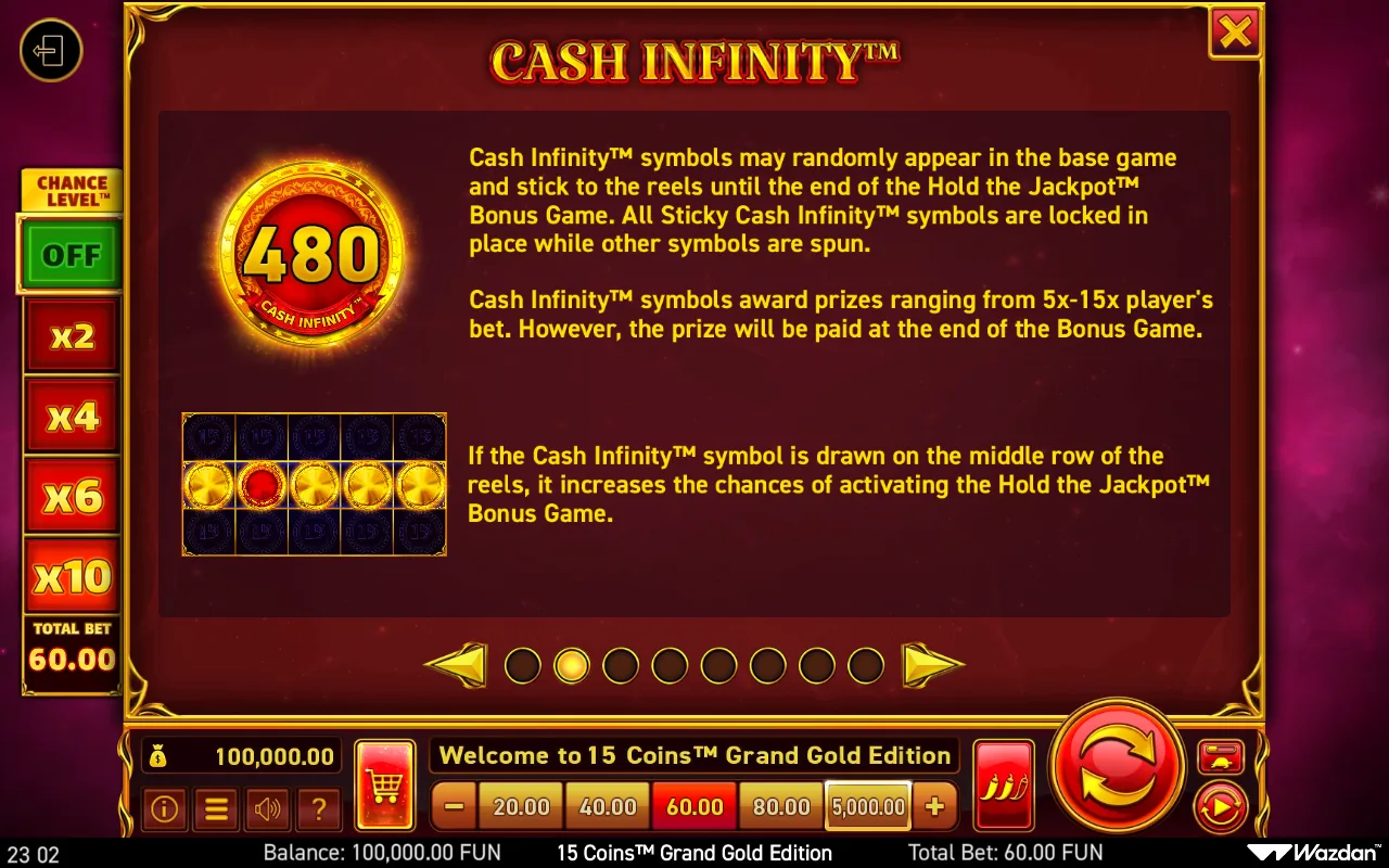 Game rules, page 2 — 15 Coins Grand Gold Edition