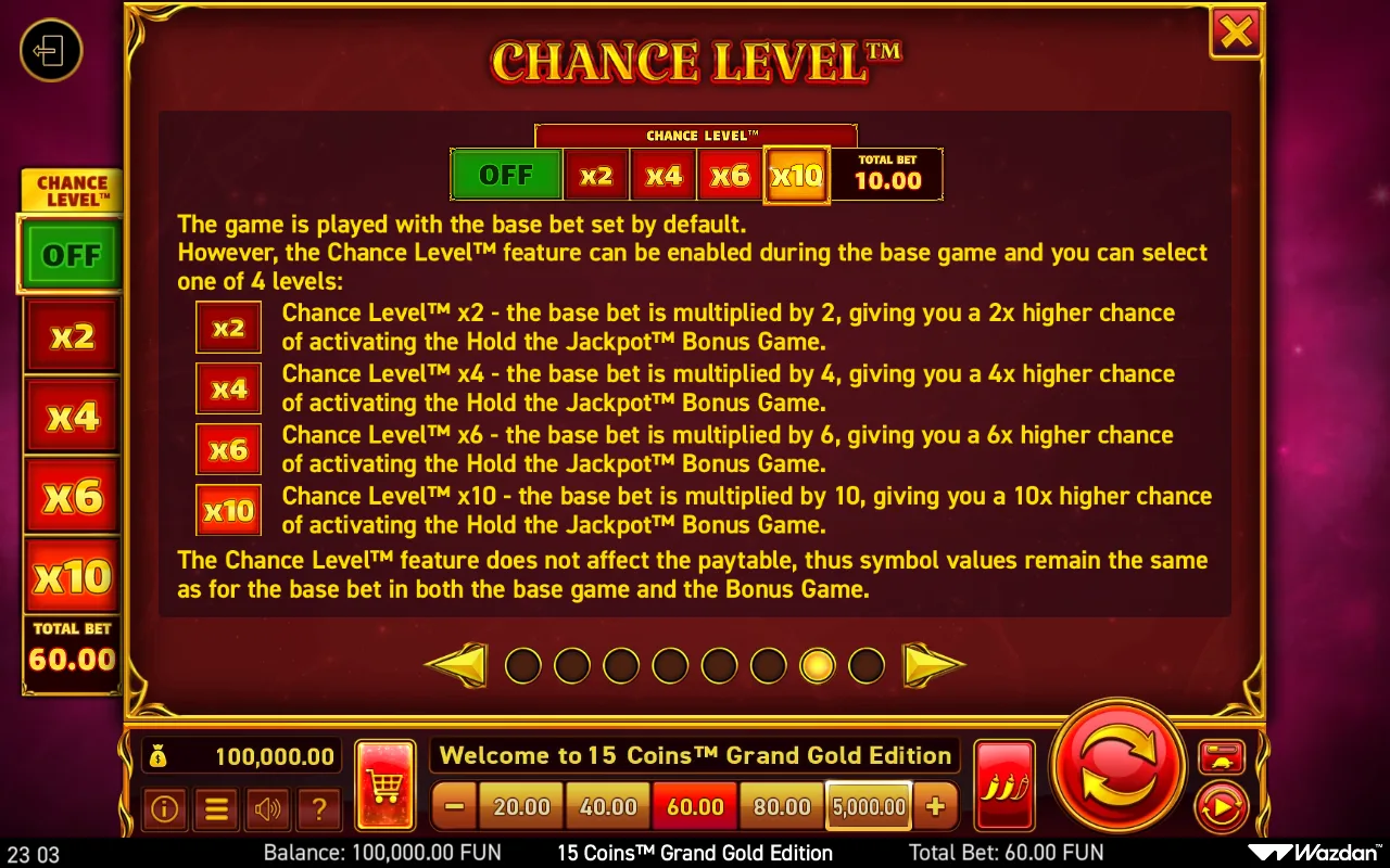 Game rules, page 7 — 15 Coins Grand Gold Edition