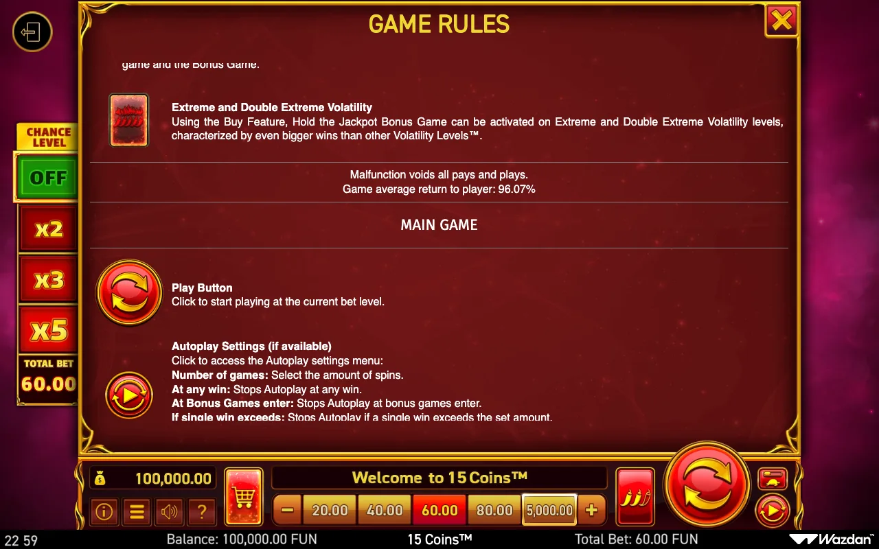 Game rules, page 11 — 15 Coins