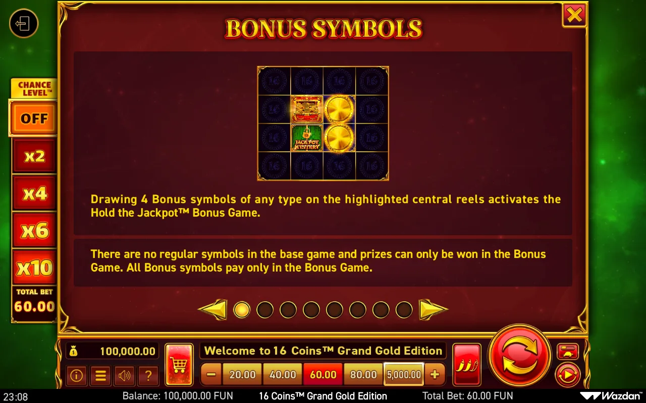 Game rules, page 1 — 16 Coins Grand Gold Edition