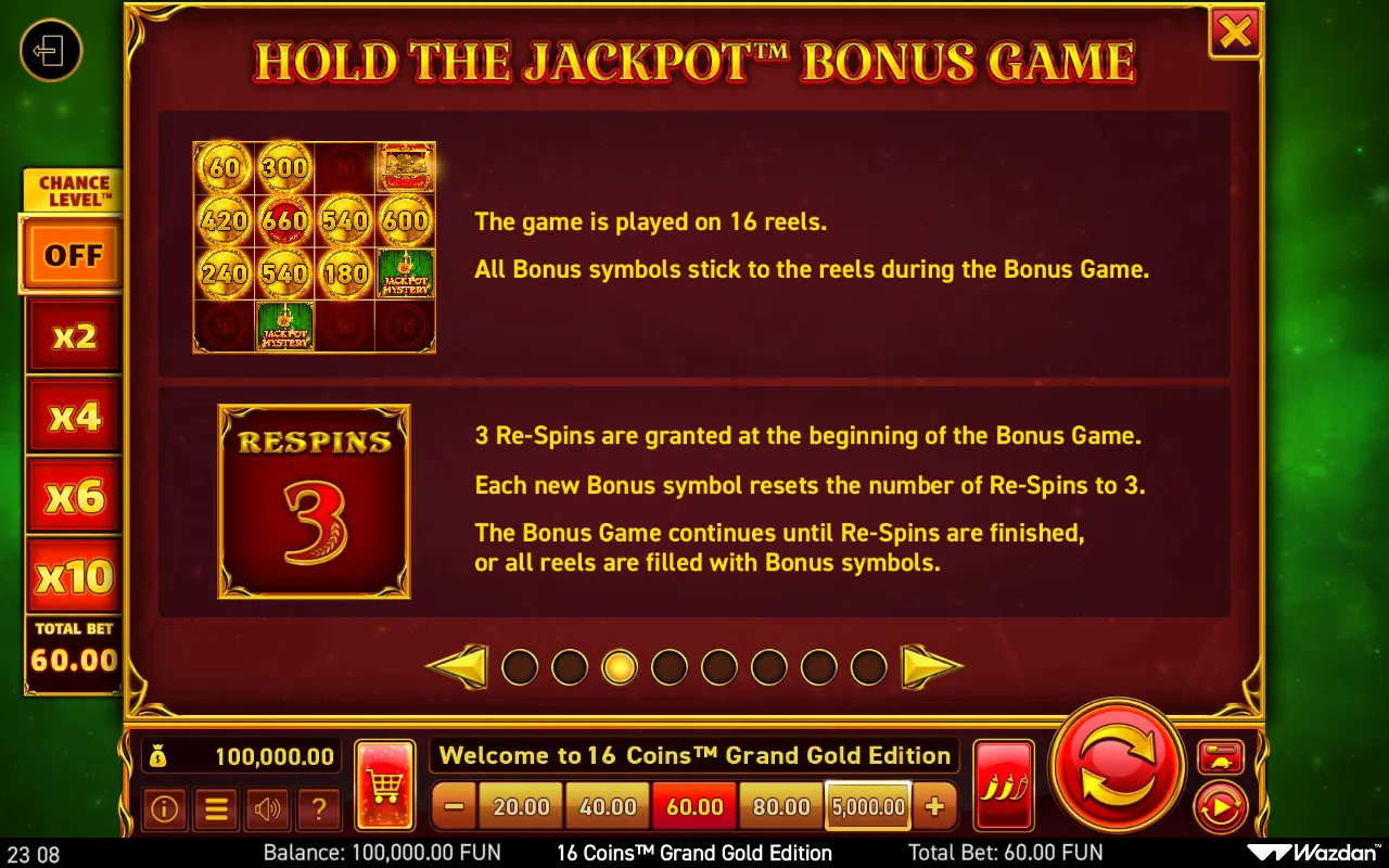 Game rules, page 3 — 16 Coins Grand Gold Edition