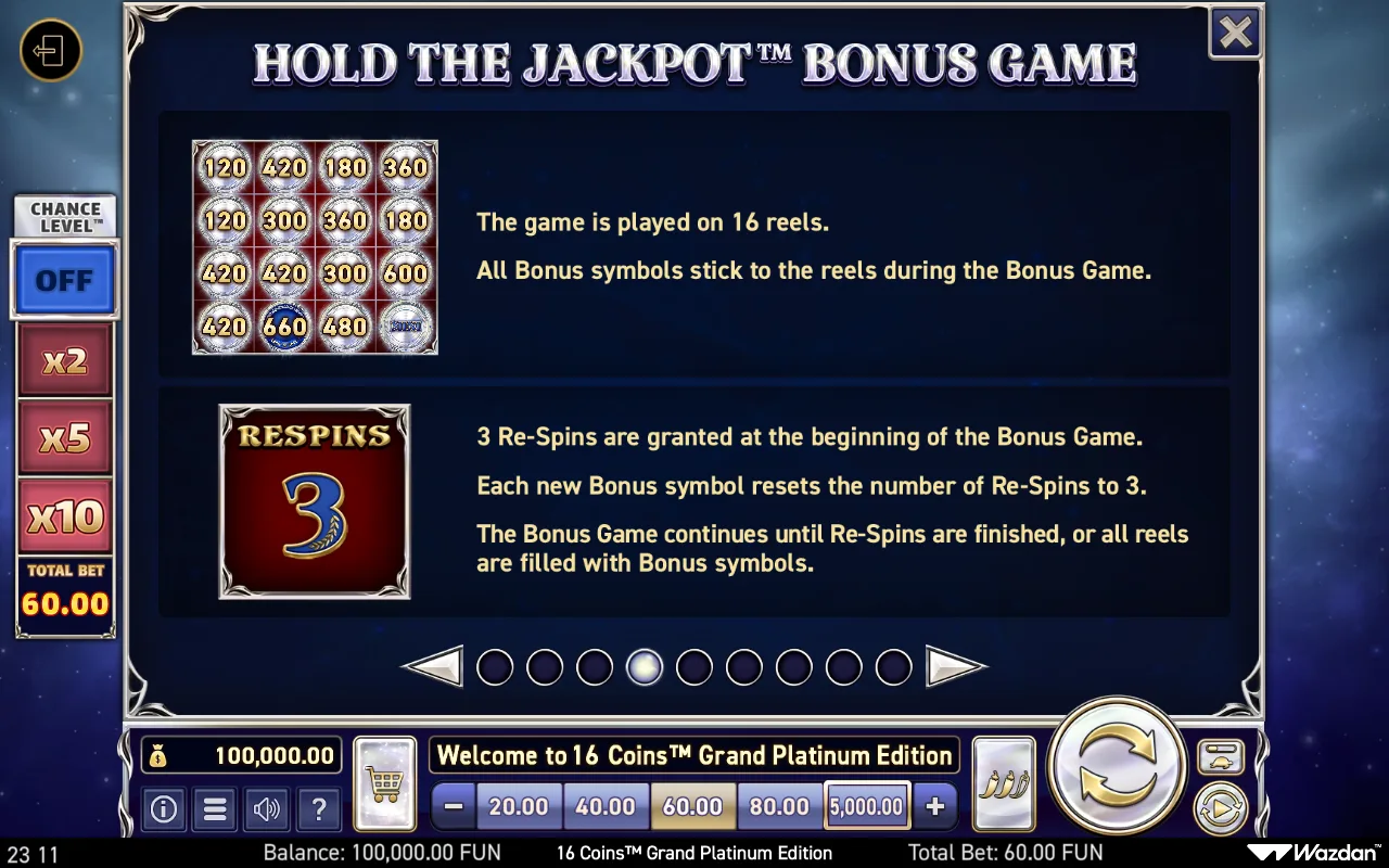 Game rules, page 4 — 16 Coins Grand Platinum Edition