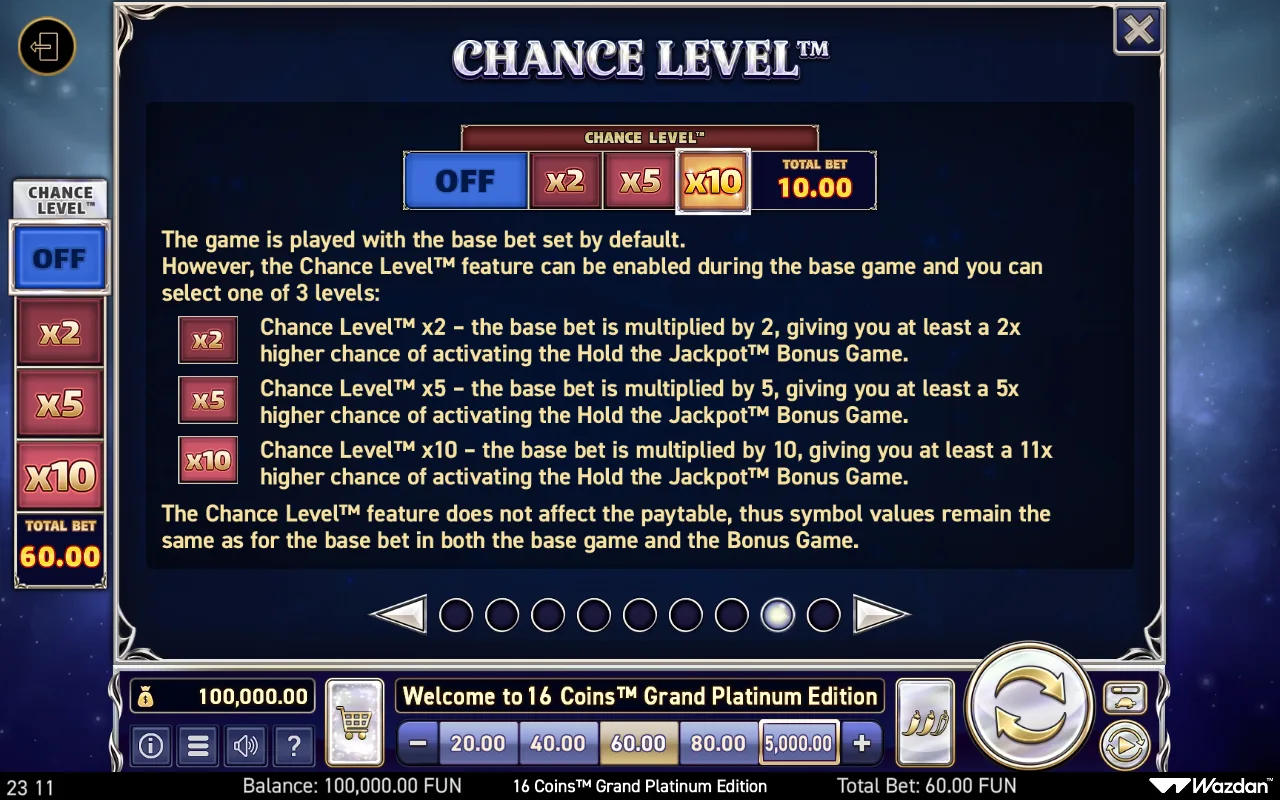 Game rules, page 8 — 16 Coins Grand Platinum Edition
