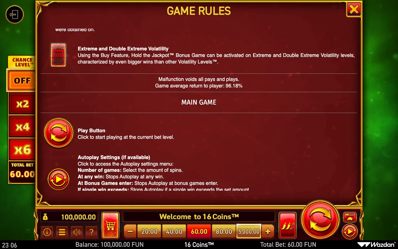 Game rules, page 11 — 16 Coins