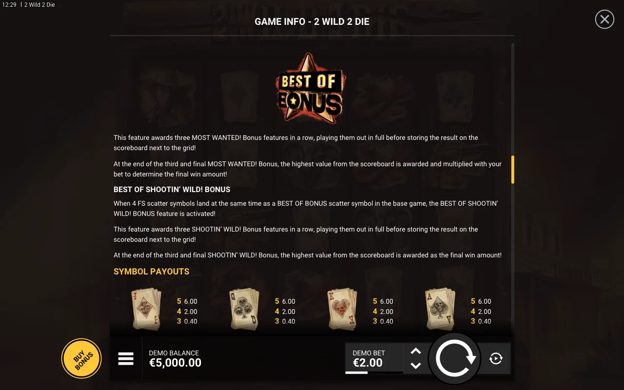Game rules, page 5 — 2 Wild 2 Die