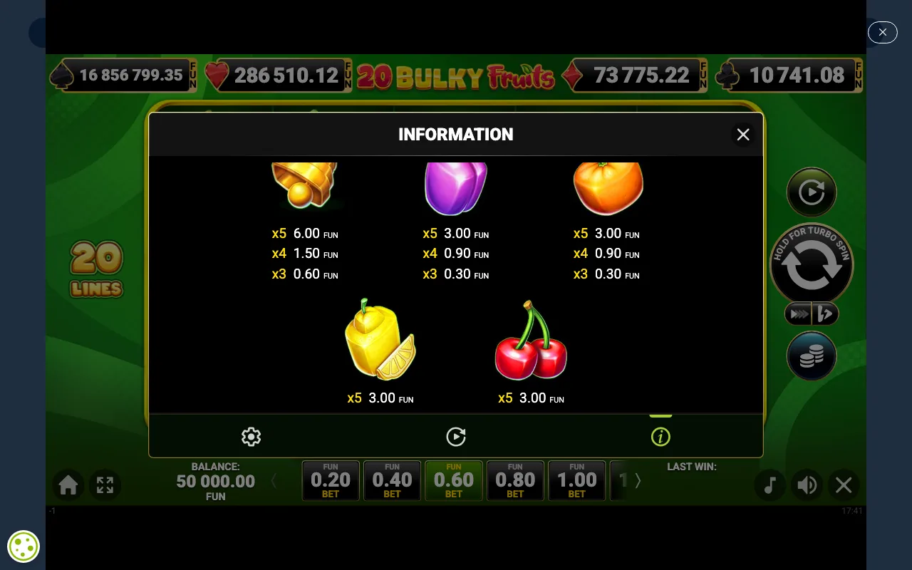 Game rules, page 2 — 20 Bulky Fruits