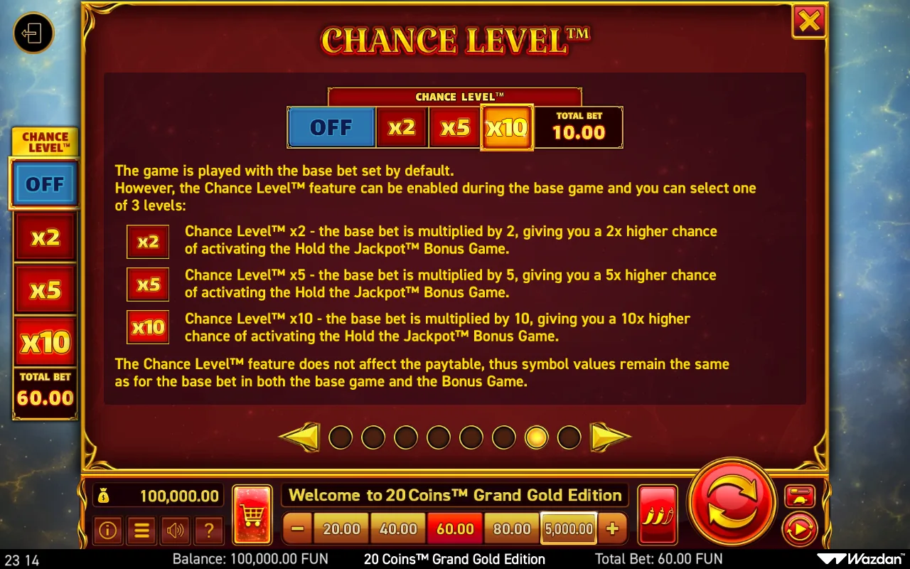 Game rules, page 7 — 20 Coins Grand Gold Edition
