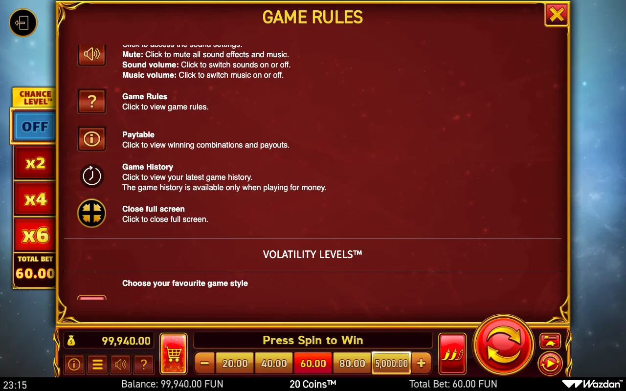 Game rules, page 13 — 20 Coins