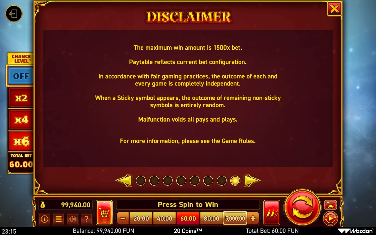 Game rules, page 8 — 20 Coins