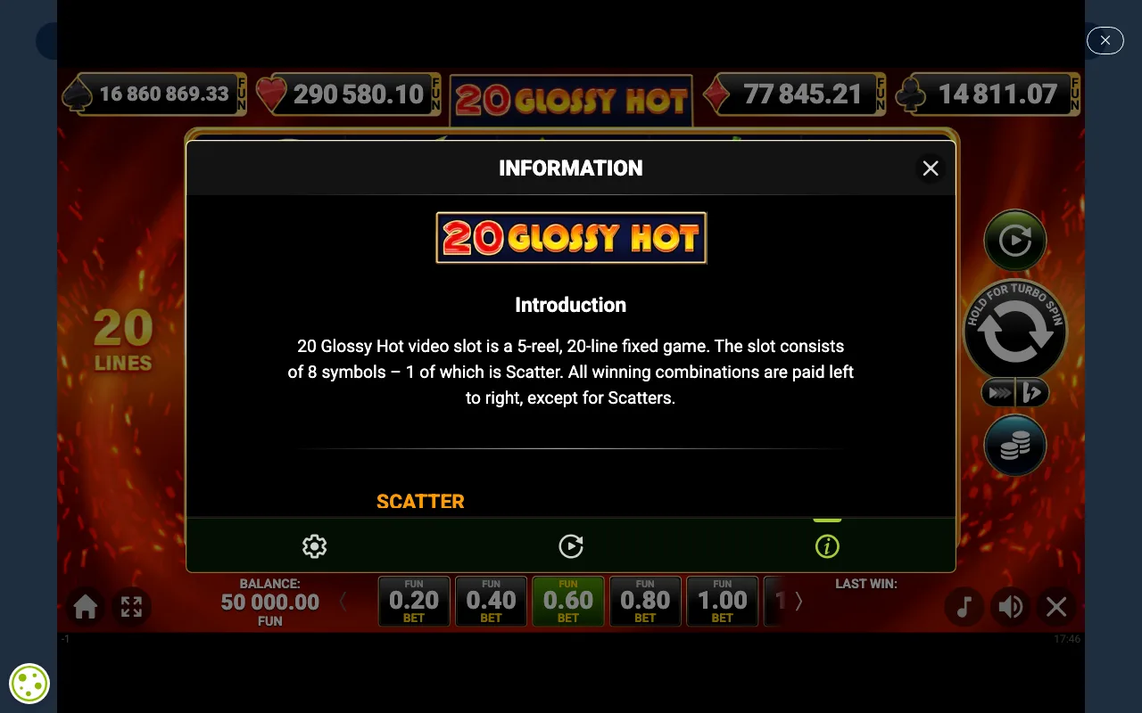 Game rules, page 1 — 20 Glossy Hot