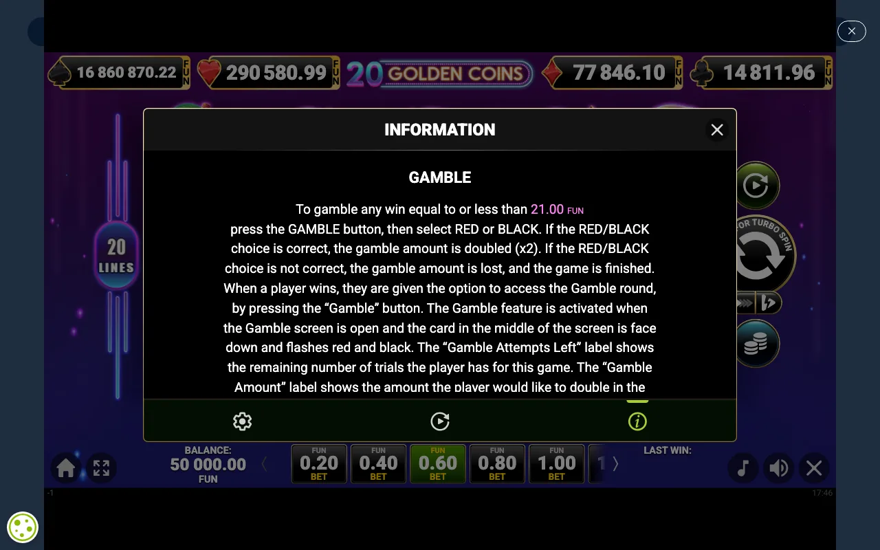 Game rules, page 4 — 20 Golden Coins