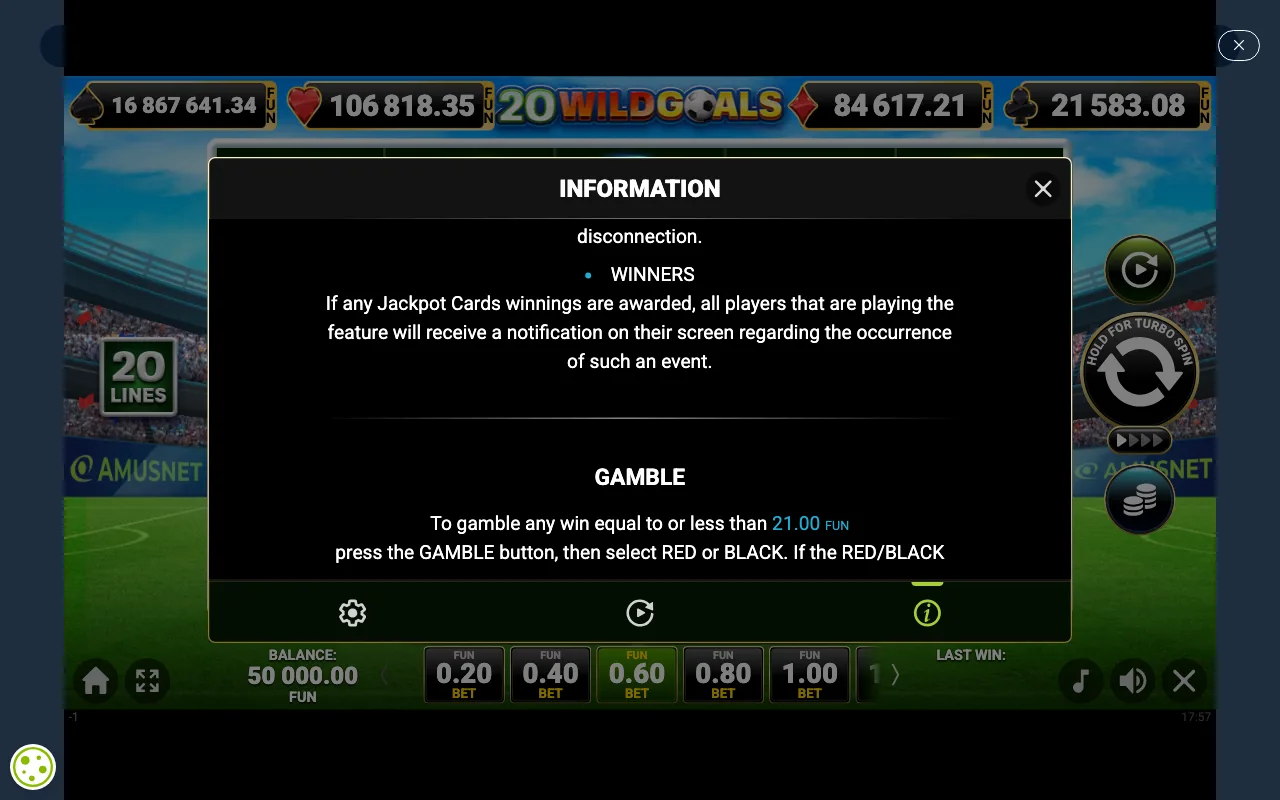 Game rules, page 4 — 20 Wild Goals