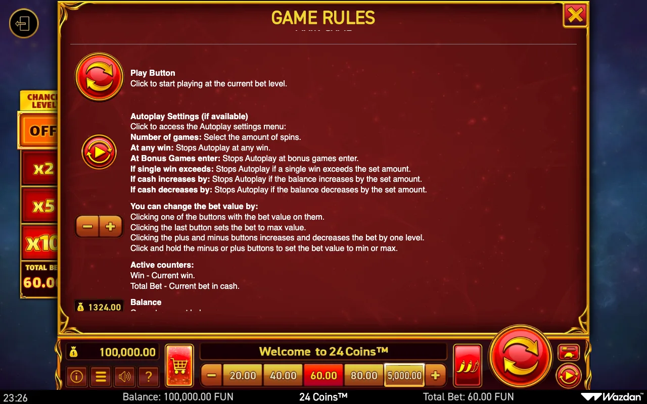 Game rules, page 13 — 24 Coins
