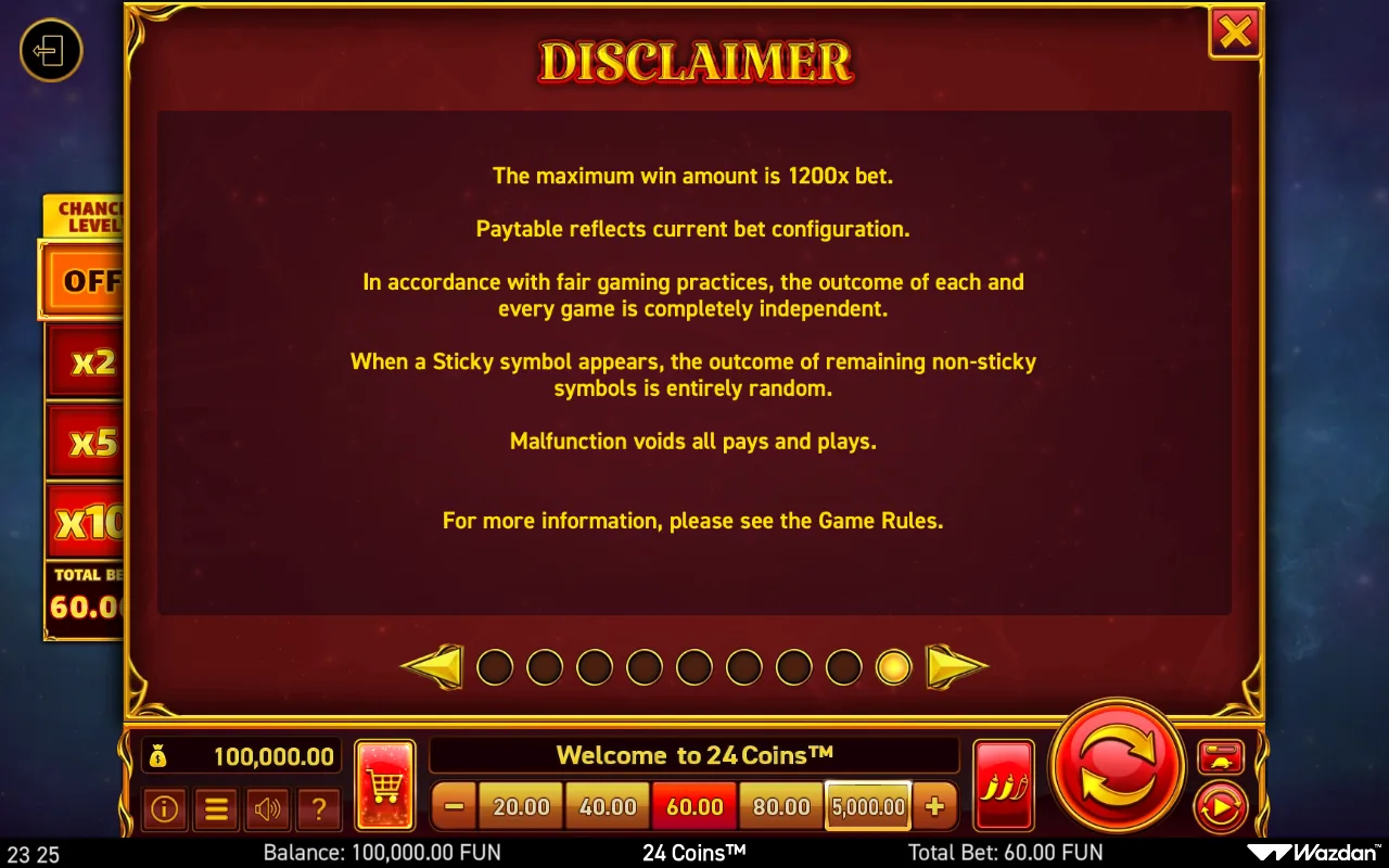 Game rules, page 9 — 24 Coins